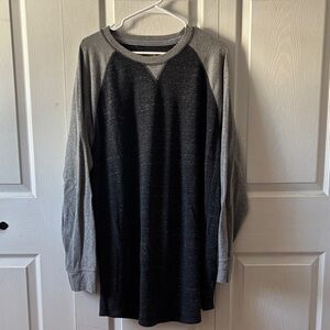 The Foundry Supply Co. Black and Gray Long Sleeve Tee